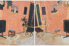 Mamma Andersson, The Lonely Ones, 2008. Oil on panel in two parts, overall 50½ x 120 cm. Courtesy of