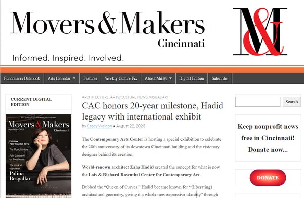 Movers & Makers: CAC honors 20-year milestone