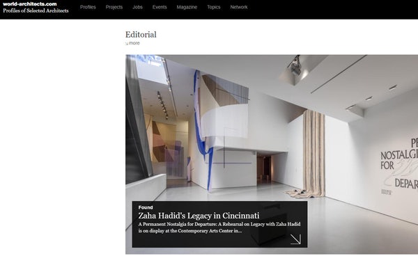 World Architects: Zaha Hadid's Legacy in Cincinnati