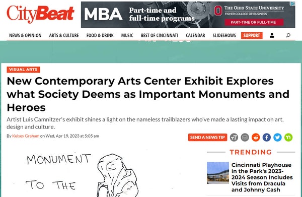 CityBeat: New Exhibit Explores what Society Deems as Important Monuments