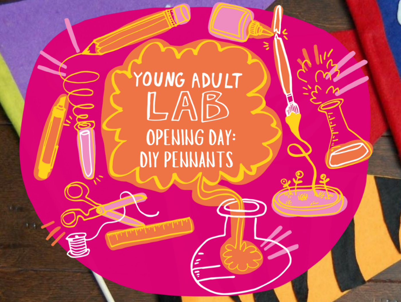 Young Adult Lab: Opening Day DIY Pennants!