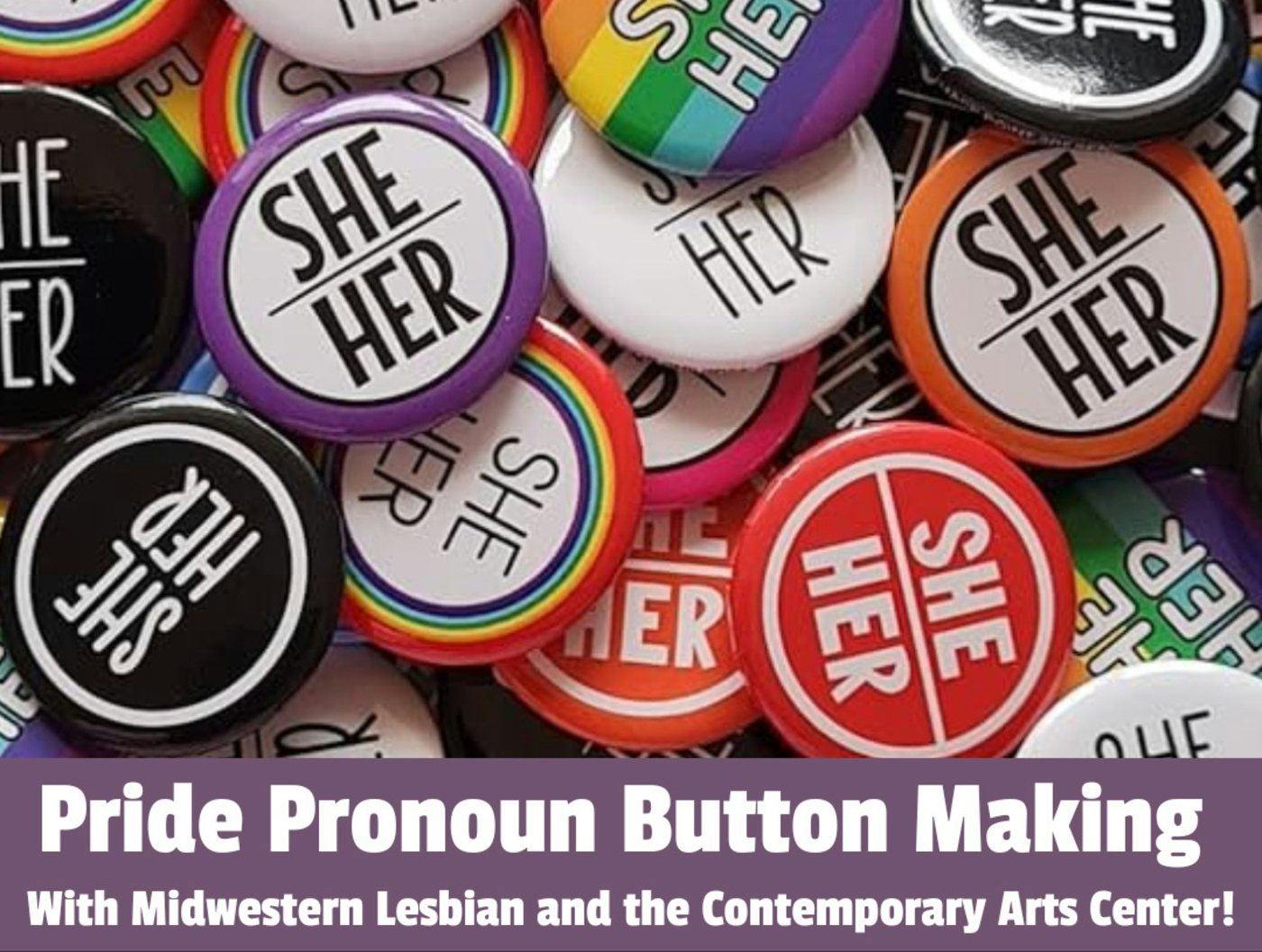 Young Adult Lab (Featuring Midwestern Lesbian!): Pride Pronoun Button Making