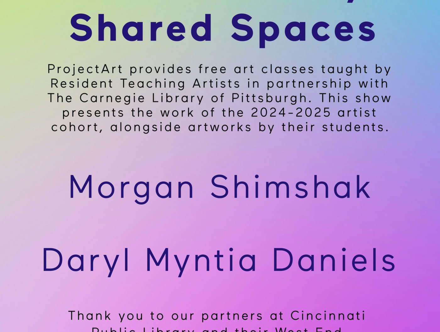 Opening Reception: ProjectArt Exhibition
