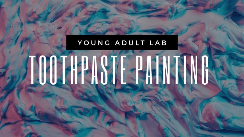 young-adult-lab-outdoors-toothpaste-painting